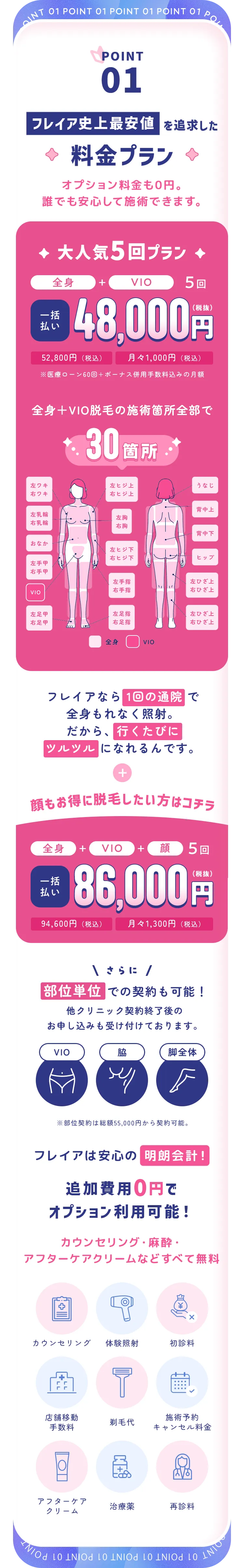 お財布に優しい料金設定